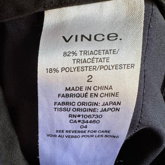 Vince Cuffed Ankle Trousers Navy Blue - Picture 8 of 8